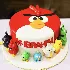 Angry Bird Fondant Cake one Half Kg
